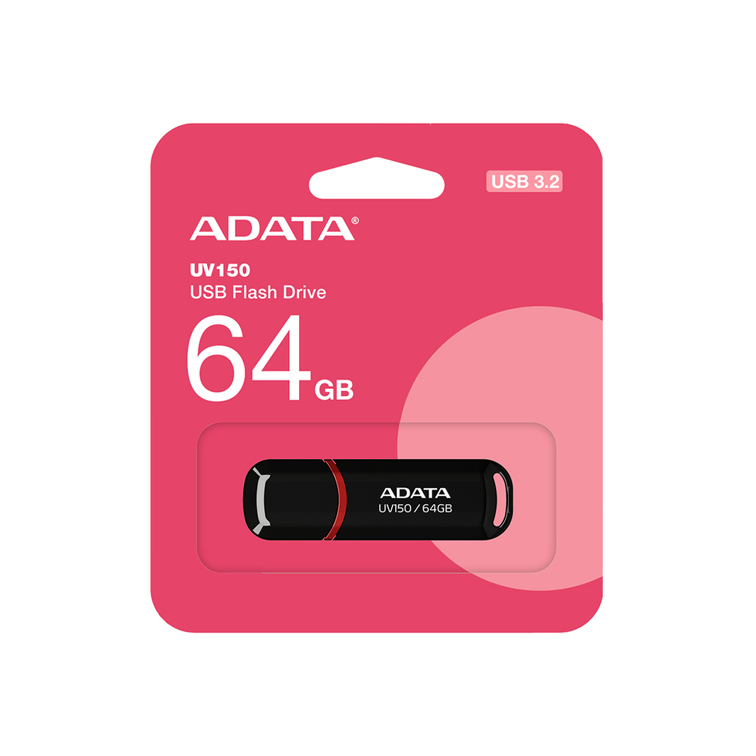 USB Flash карта Adata AUV150-64G-RBK 64GB, черная