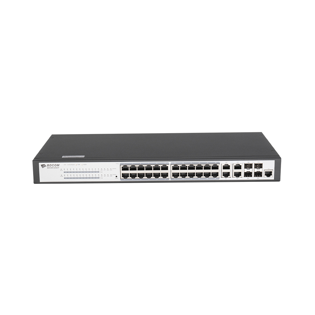 Коммутатор Bdcom S2528-P, черный
