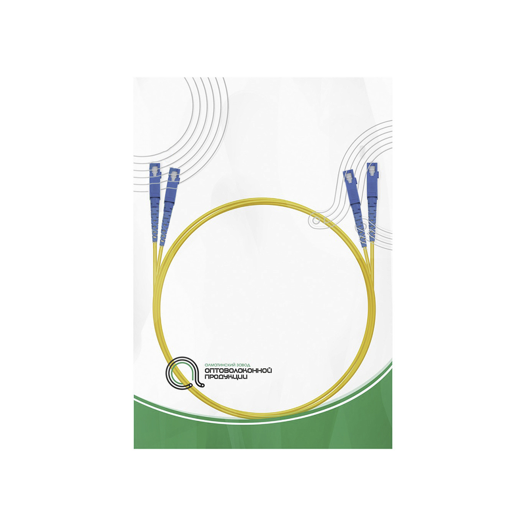 Патч-корд оптоволоконный Азоп Duplex SC/UPC-SC/UPC SM 9/125 2.0 мм, 1 м