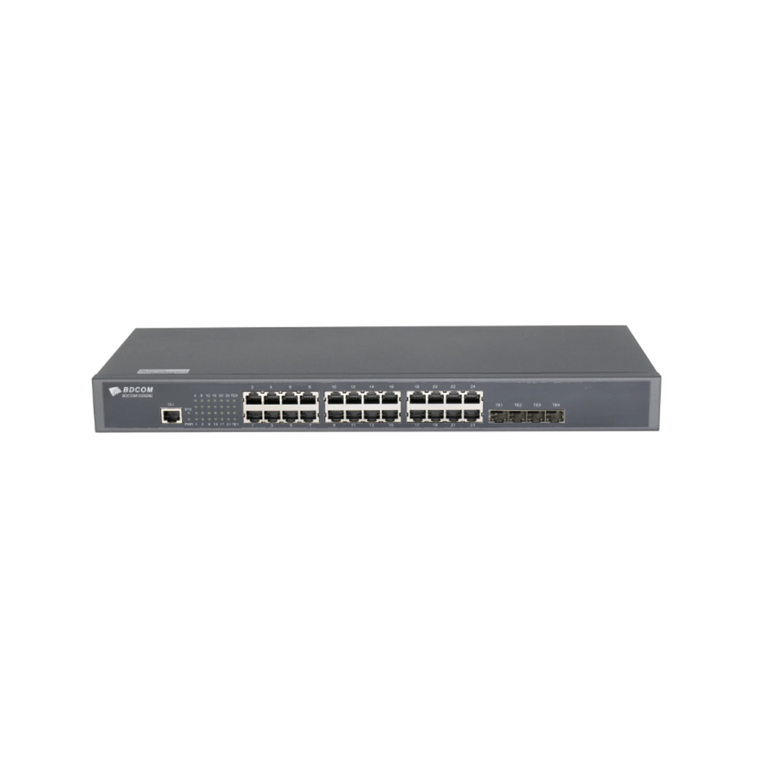 Коммутатор Bdcom S2900-24T4X, черный
