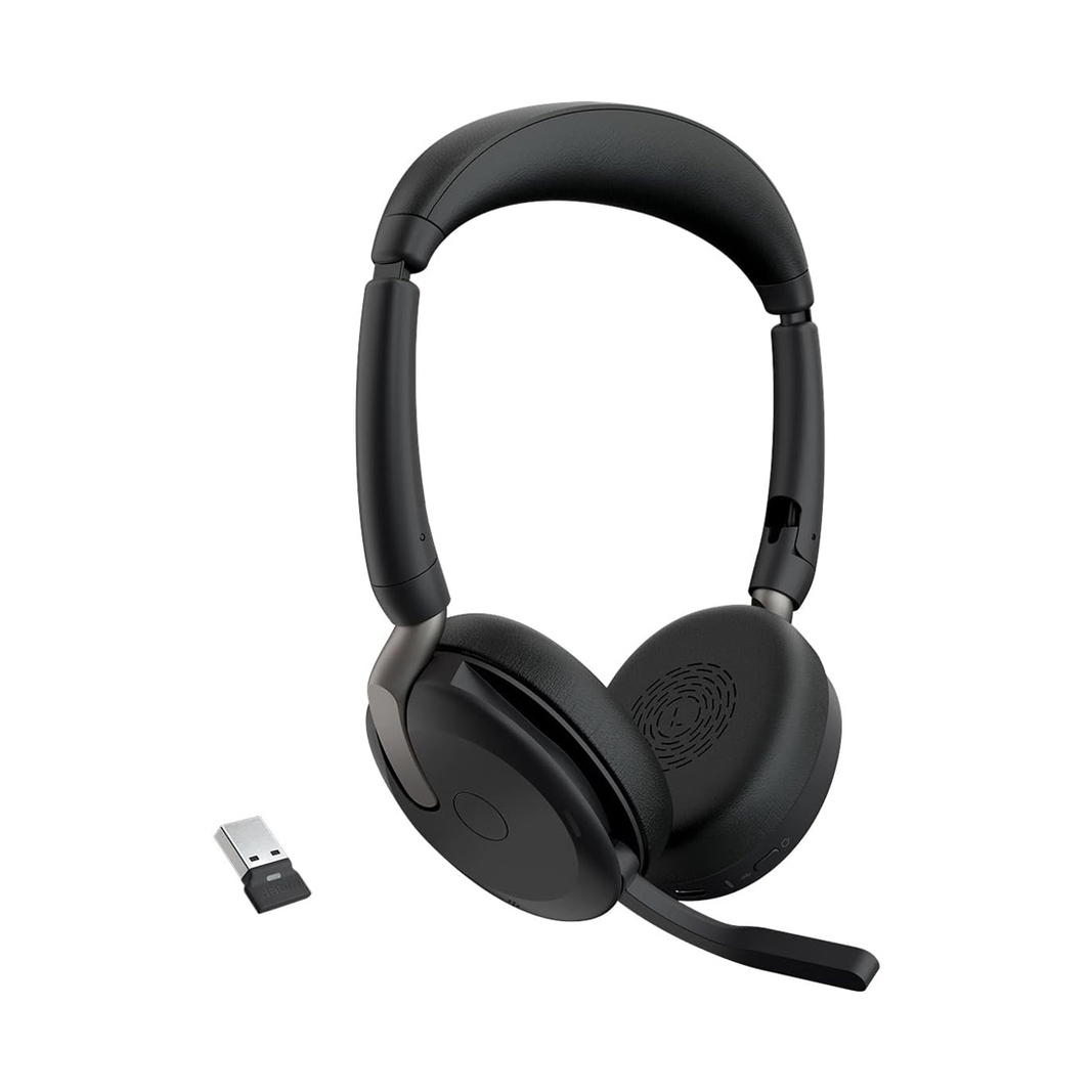 Беспроводная гарнитура Jabra Evolve2 65 Flex Link380c MS Stereo WLC, черная