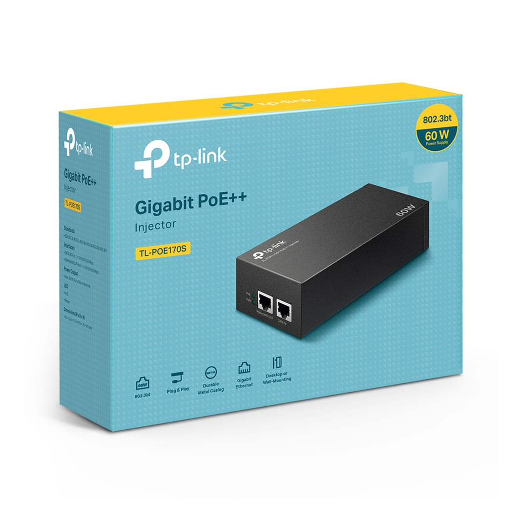 Инжектор TP-Link POE170S, черный