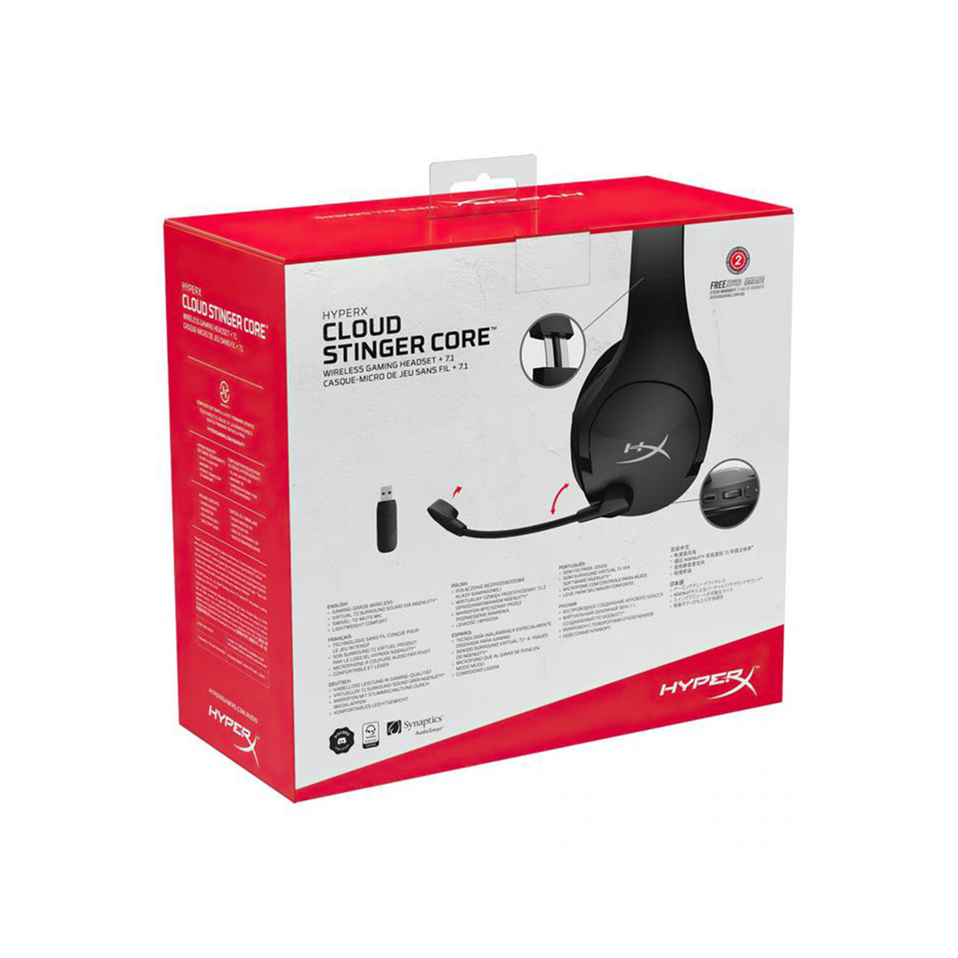 Гарнитура игровая HyperX Cloud Stinger Core Wireless +7.1 4P4F0AA, черная