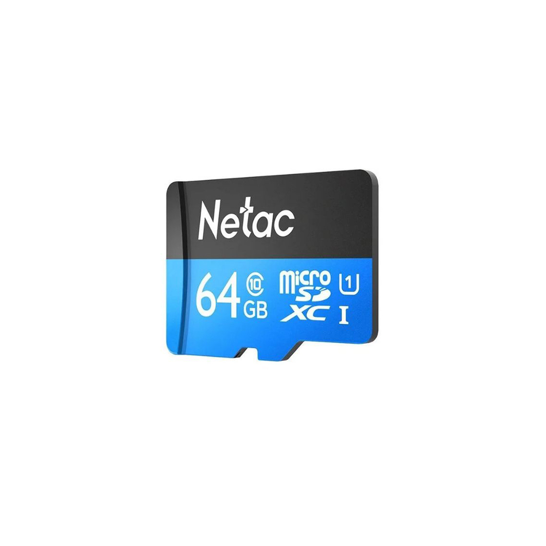 Карта памяти Netac NT02P500STN-064G-R 64GB + адаптер SD