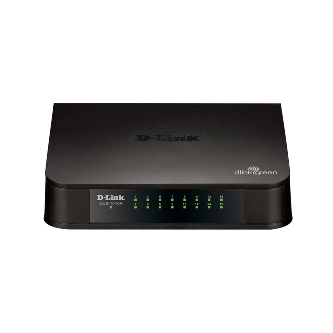 Коммутатор D-Link DES-1016A/E2A, черный