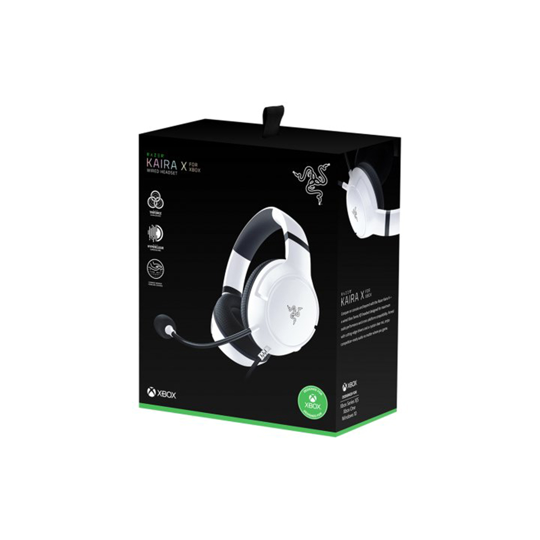 Игровая гарнитура Razer Kaira X for Xbox RZ04-03970300-R3M1, бело-черная