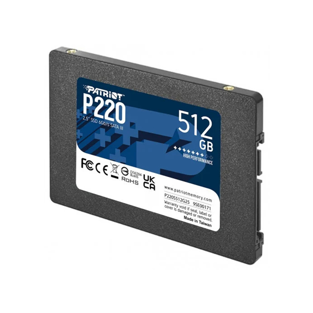 Твердотельный накопитель SSD Patriot P220 P220S512G25, 512Gb