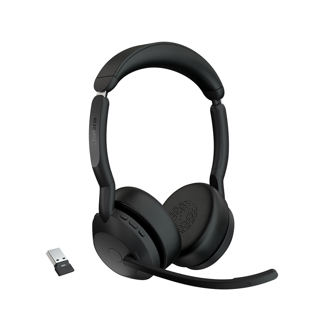 Беспроводная гарнитура Jabra Evolve2 55 Link380a MS Stereo, черная