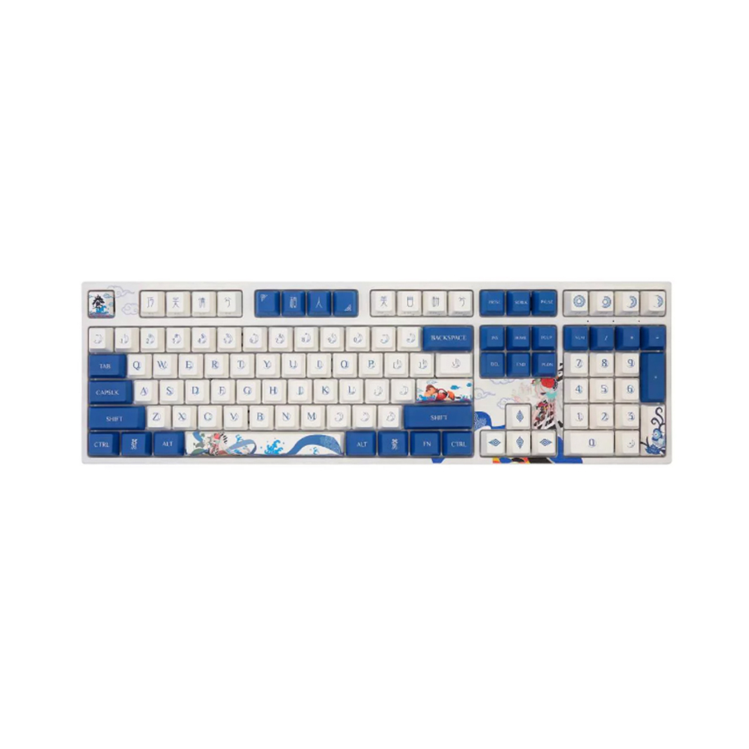 Клавиатура Varmilo Lovebirds-I VEA108 Cherry MX Brown, бело-синяя