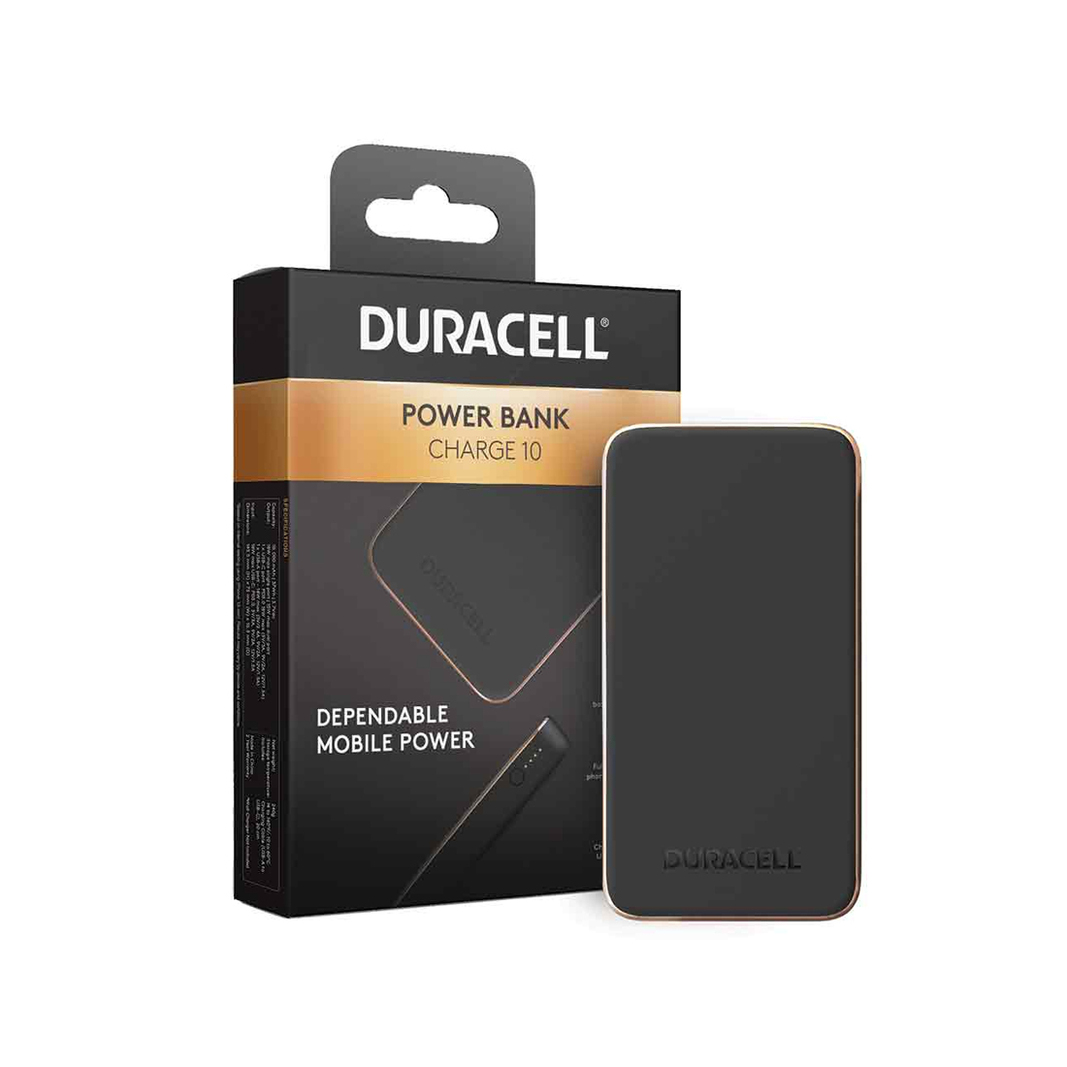 Внешний аккумулятор Duracell DRPB3010A, 10000mAh, черный