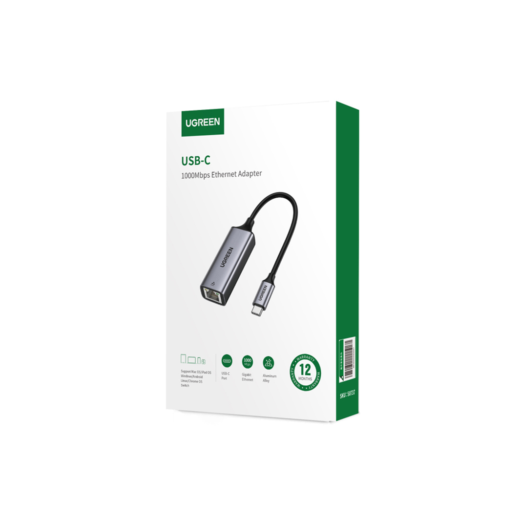 Сетевая карта Ugreen CM199 USB-C на Ethernet Port