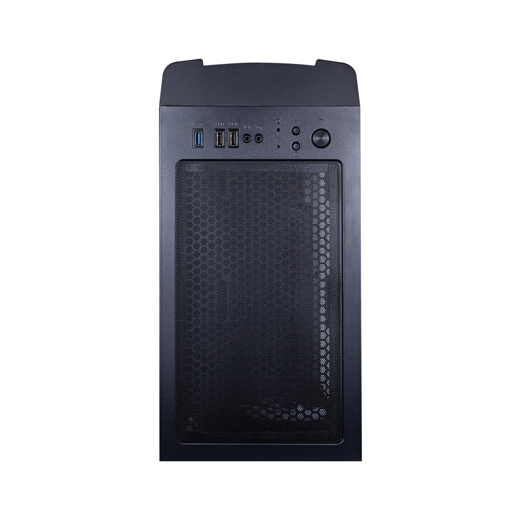 Корпус 1stPlayer D4-BK-1F5M-3F5S, черный