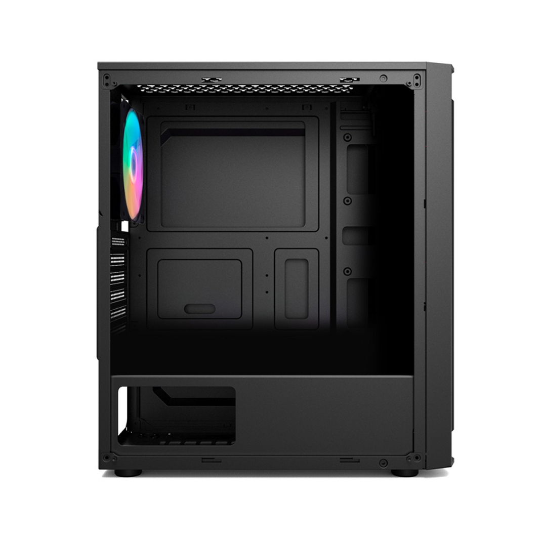 Корпус 1stPlayer Rainbow RB-4-BK-1F5M, черный