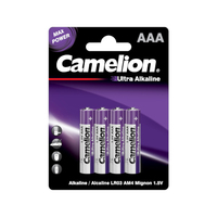 Батарейка Camelion Ultra Alkaline LR03-BP4UT, 4 шт