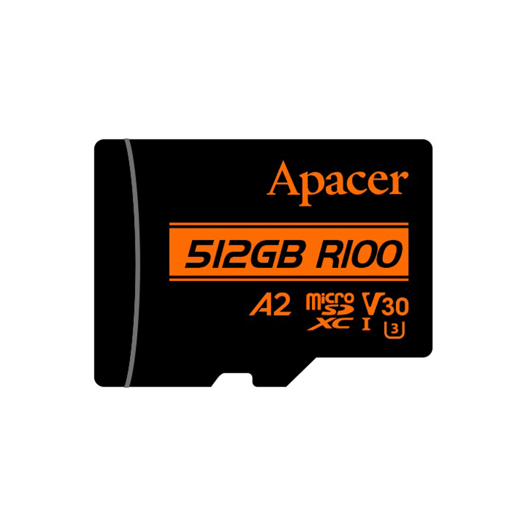 Карта памяти Apacer AP512GMCSX10U8-R 512GB + адаптер SD