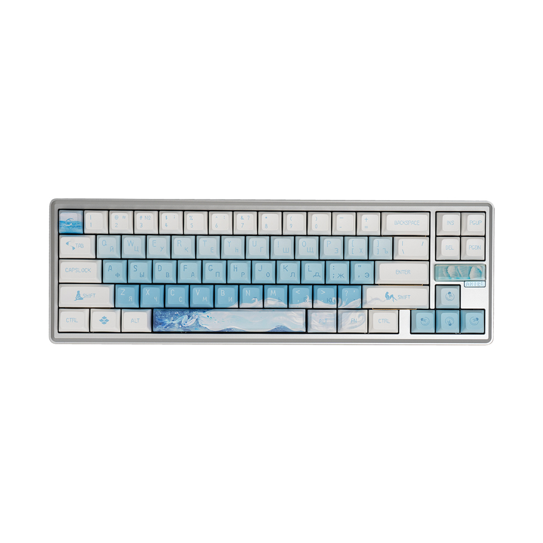 Клавиатура Varmilo A68A089F9A8A06A063, бело-голубая