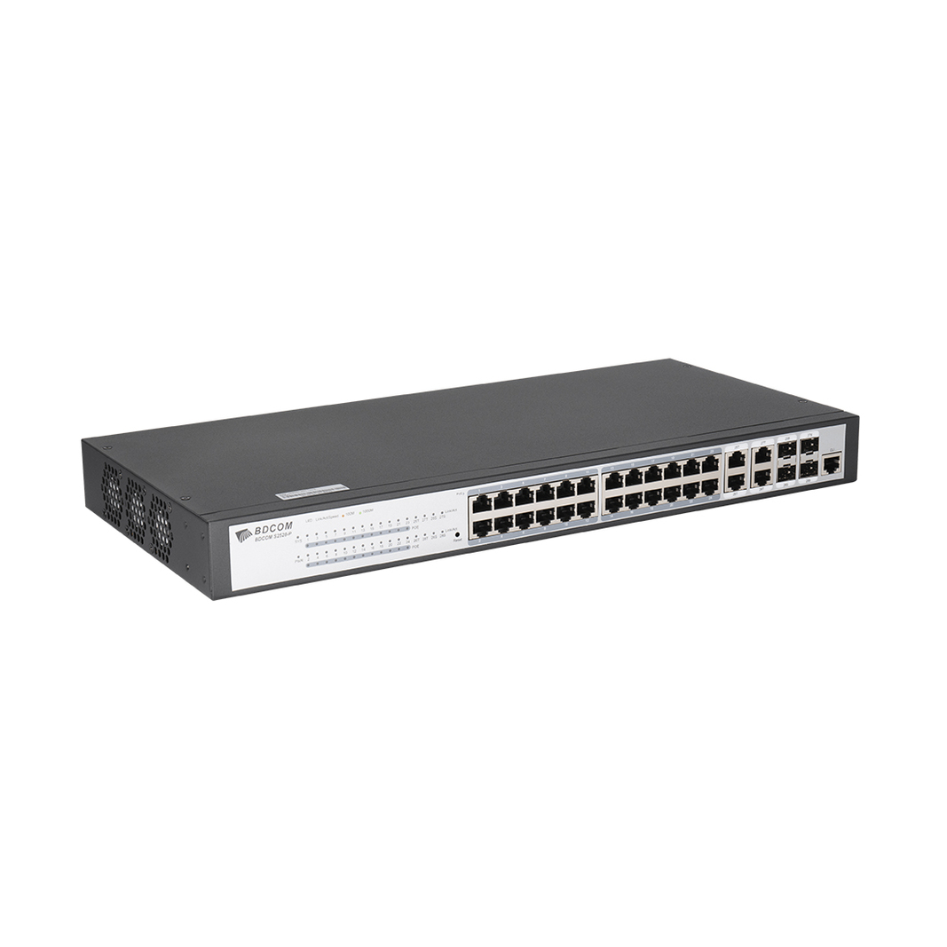 Коммутатор Bdcom S2528-P, черный