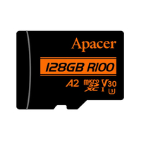 Карта памяти Apacer AP128GMCSX10U8-R 128GB + адаптер SD