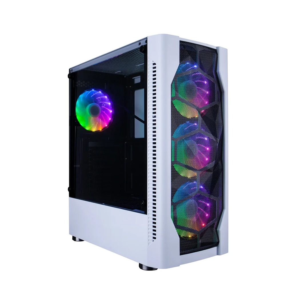 Корпус 1stPlayer D4-WH-1F5MW-3F5SW, белый