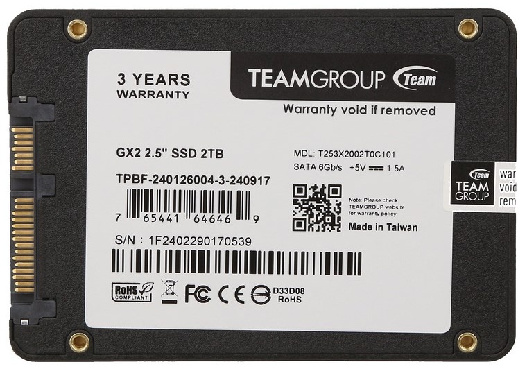 SSD Team Group Team Group GX2 T253X2002T0C101 2000 Гб