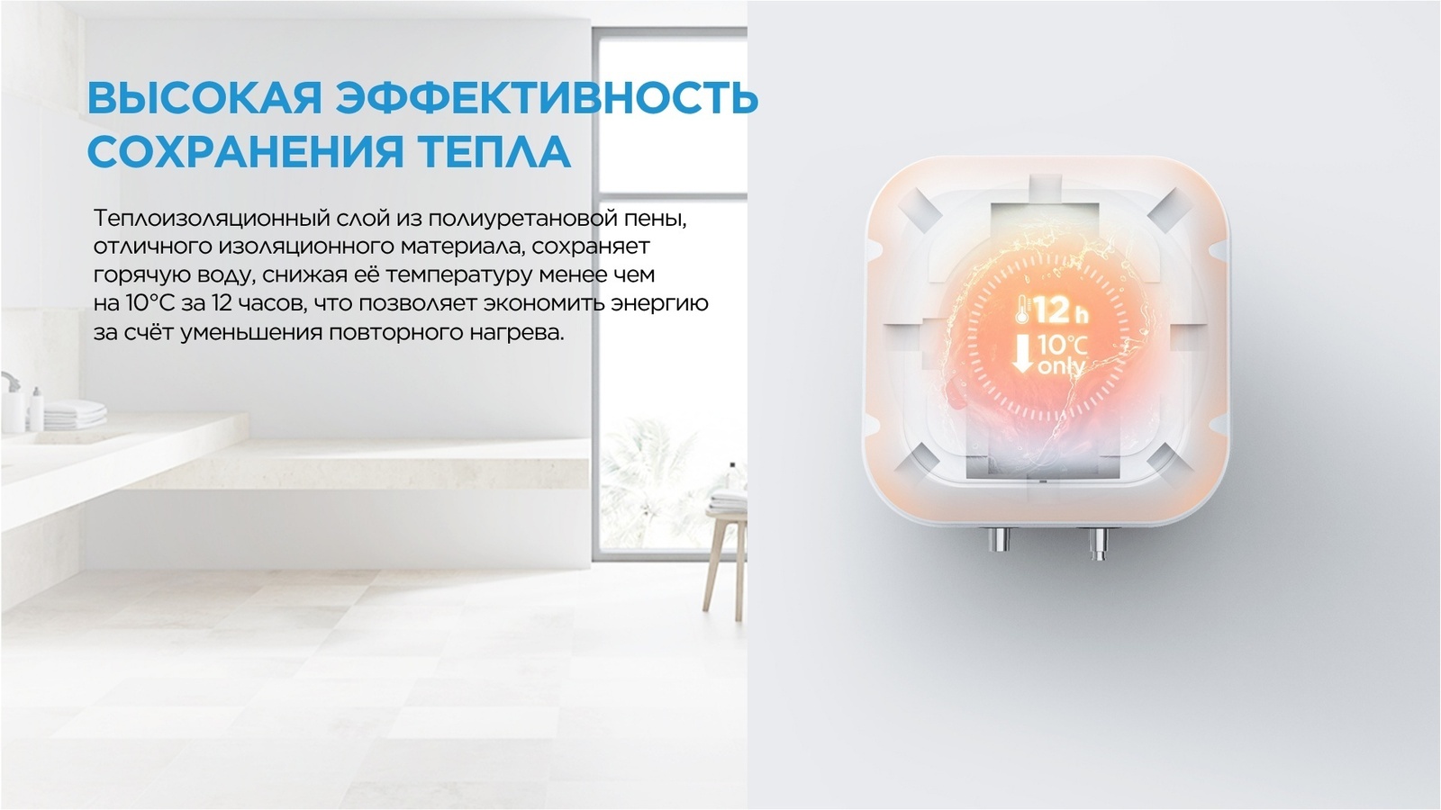 Водонагреватель накопительный Midea MWH10-20MVD1U(CIS)W (top-под) белый