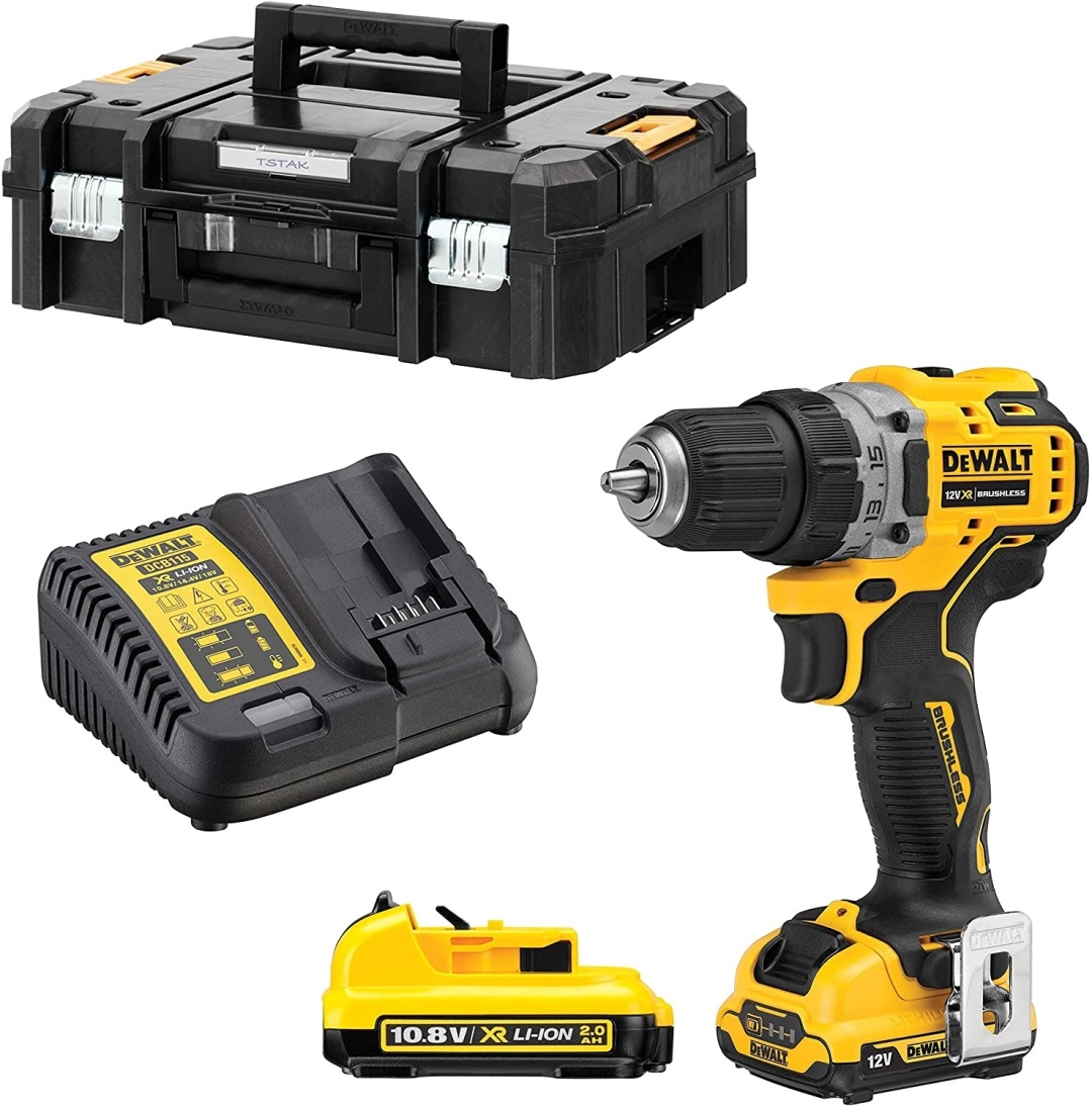 DeWALT дрель-шуруповерт DCD701D2-QW 10.8 В