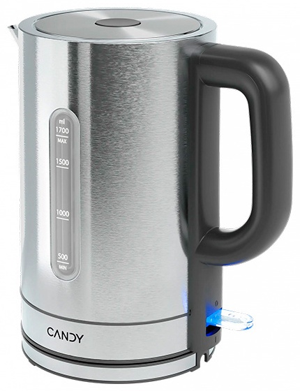 Электрочайник Candy CK-204 серый, серебристый