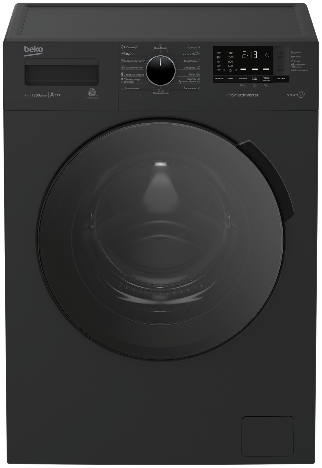 BEKO WSPE7612A черный