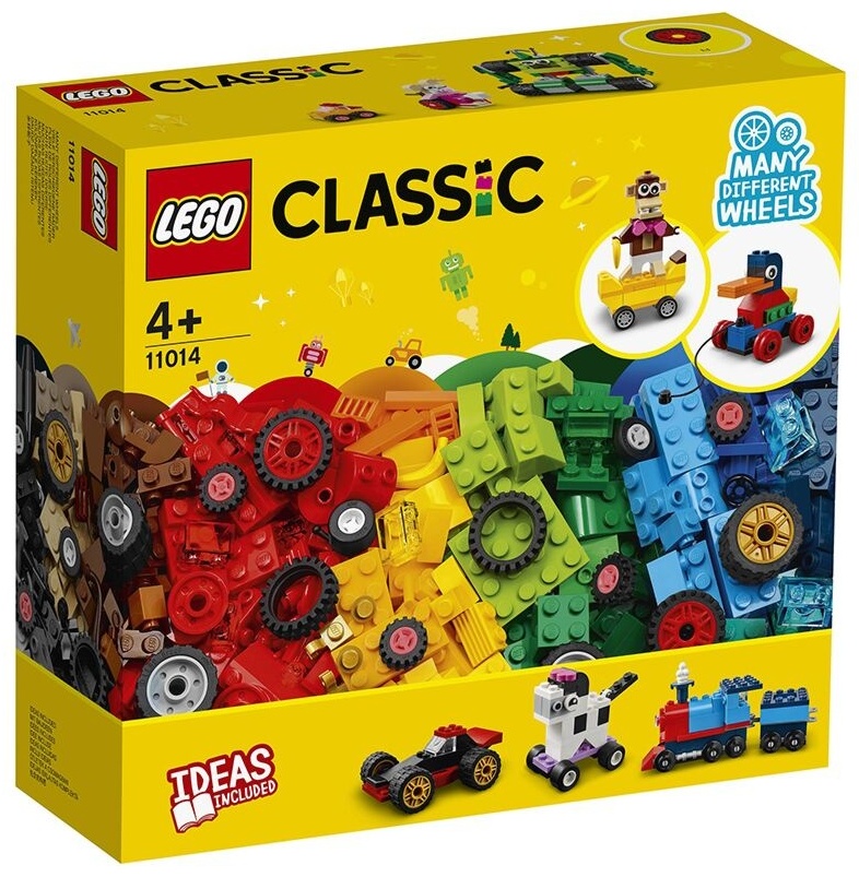 LEGO Кубики и колёса 11014, деталей 653 шт