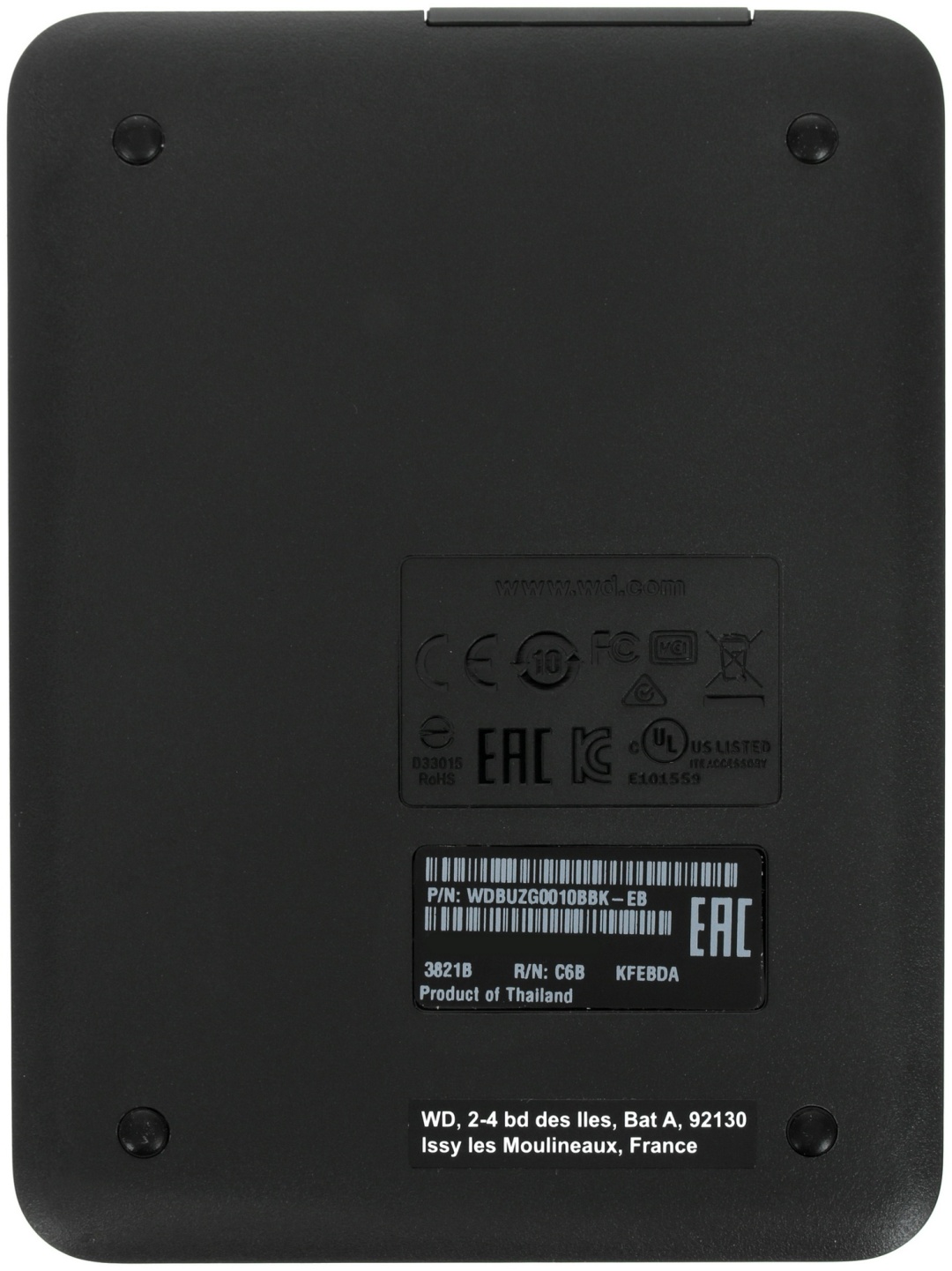 Western Digital WDBUZG0010BBK-WESN 1000 ГБ