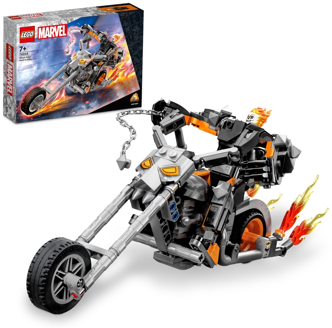 LEGO Призрачный гонщик: мех и мотоцикл 76245, деталей 264 шт