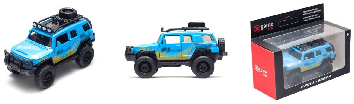 Металлическая машинка X-Game pull-back 25300B, мультиколор