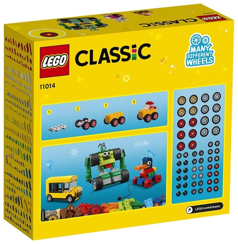 LEGO Кубики и колёса 11014, деталей 653 шт