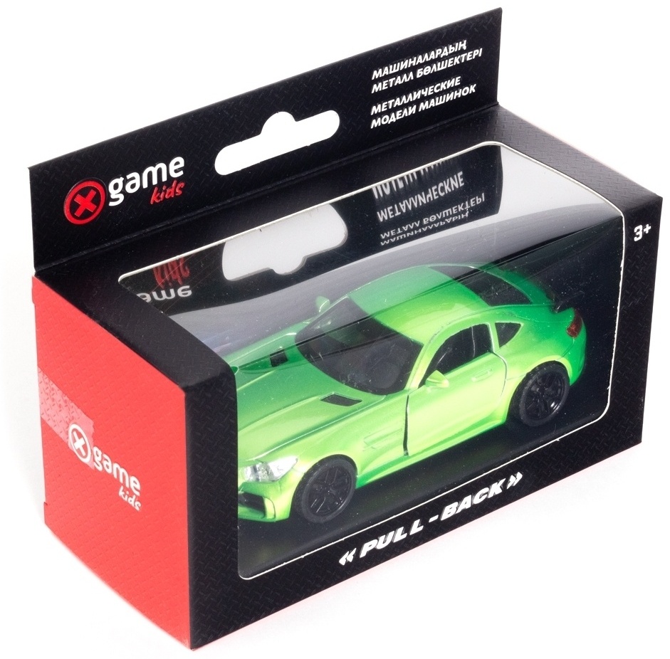Металлическая машинка X-Game 43500MG, зеленая