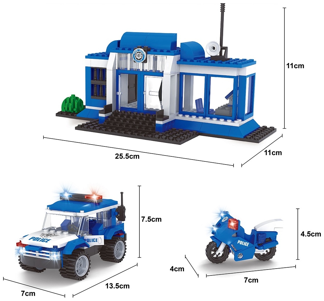 Конструктор Keyixing Полиция 23509, деталей 231 шт, мультиколор
