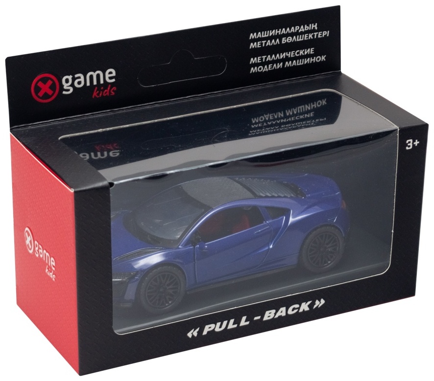 Металлическая машинка X-GAME 68500B 6902309223088, синяя