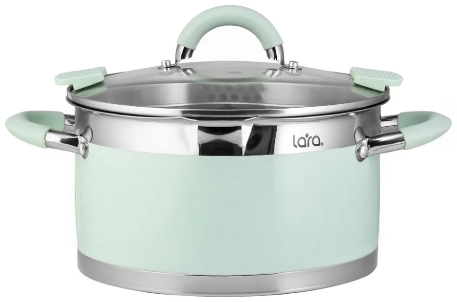 LARA кастрюля LR02-541 нержавеющая сталь 2.4