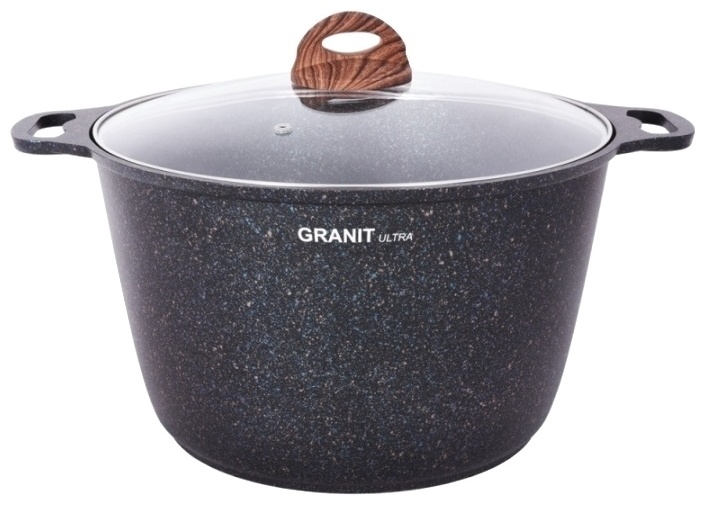 Kukmara кастрюля Granit Ultra Blue алюминий 10 л...