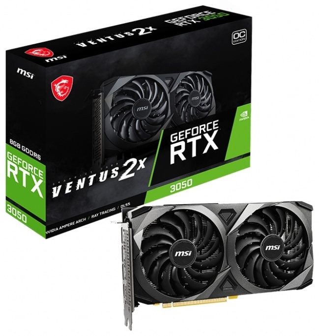 MSI RTX 3050 VENTUS 2X 8G OC 8 ГБ