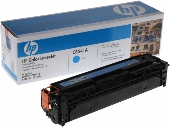 HP CB541A голубой (cyan)