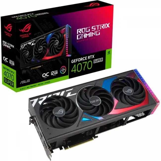 ASUS ROG Strix RTX 4070 Super 12GB GDDR6X OC Edition ROG-STRIX-RTX4070S-O12G-GAMING 12 Гб