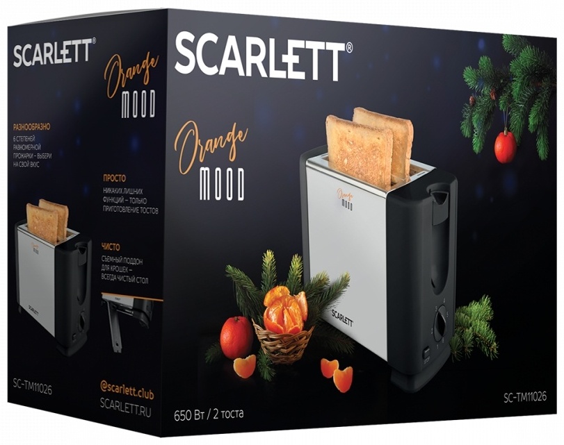 Scarlett SC-TM11026 серебристый, черный