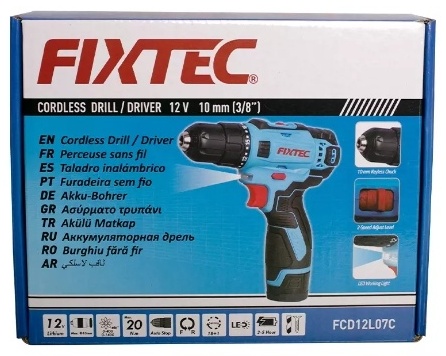 FIXTEC шуруповерт FCD12L07C