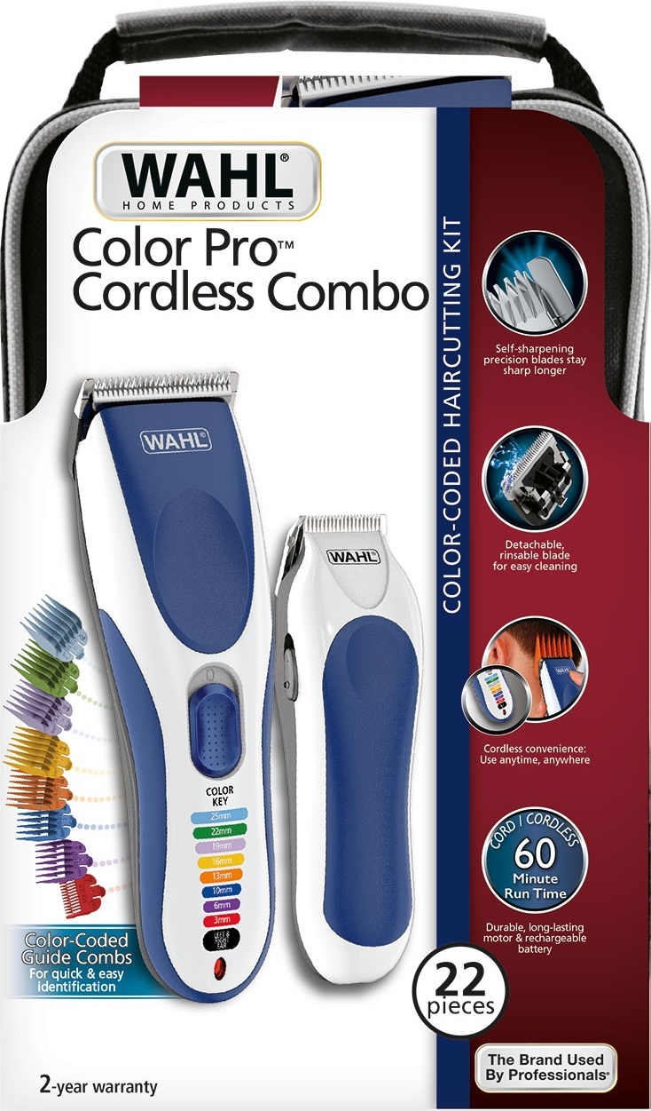 Wahl машинка для стрижки 9649-916 Color Pro Cordless Combo...