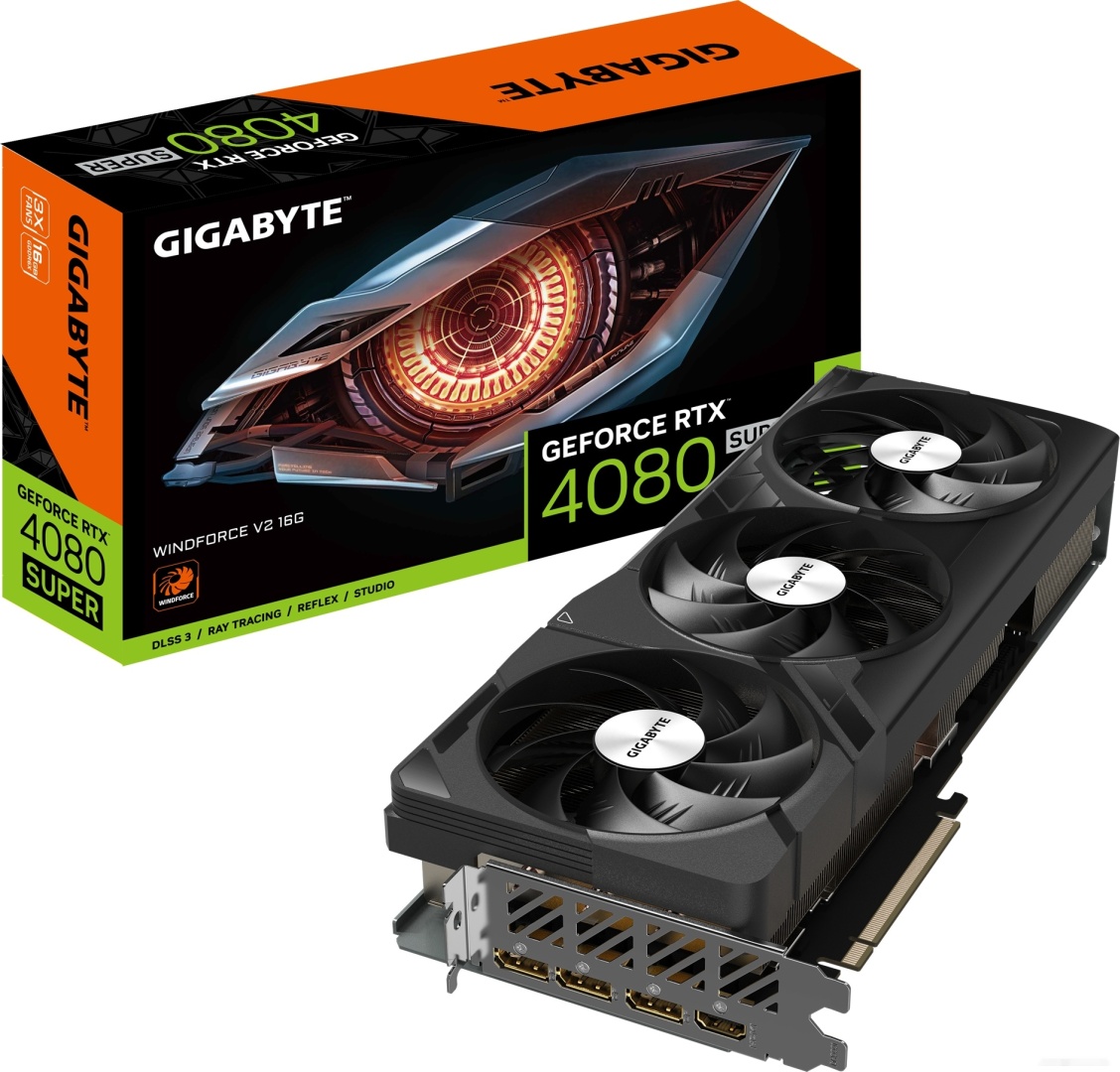 GIGABYTE RTX 4080 Super Windforce V2 16G GV-N408SWF3V2-16GD ...