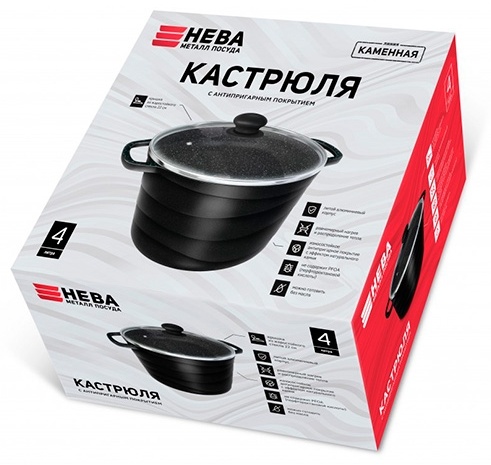 НМП кастрюля 186640 алюминий 4