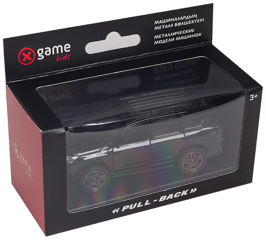 Металлическая машинка X Game kids Pull-Back 57000B, черная