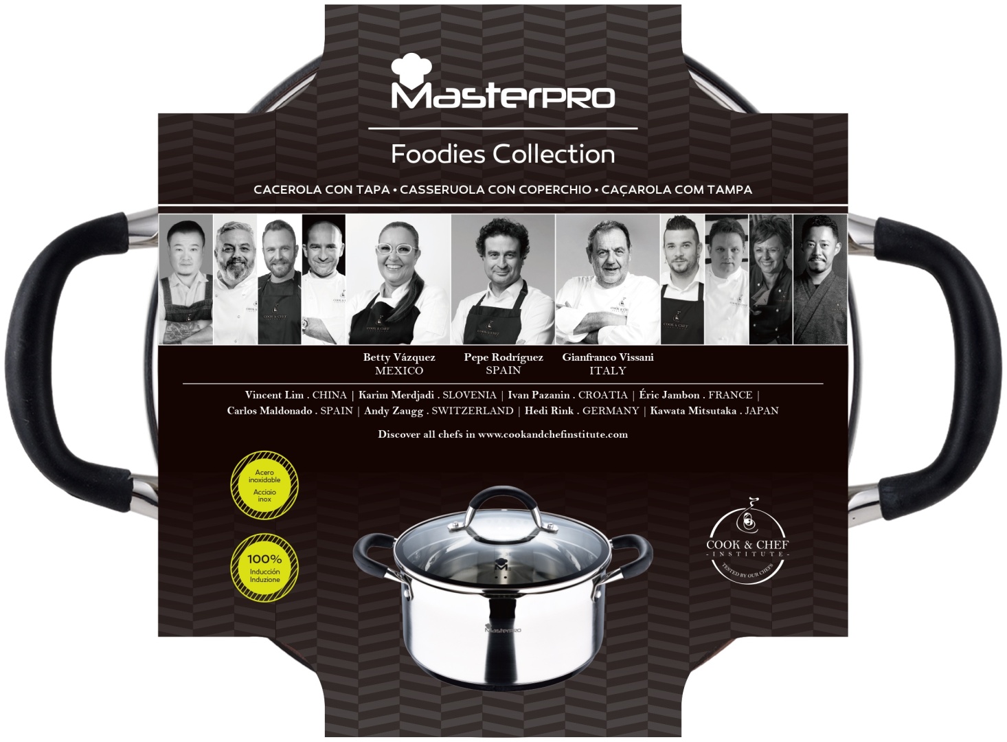 Bergner кастрюля BGMP-1502-BK нержавеющая сталь 5 л