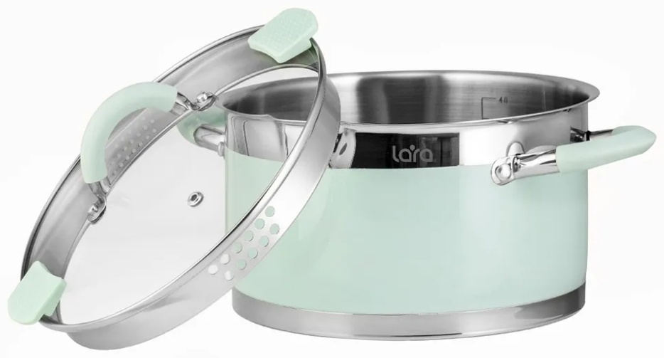 LARA кастрюля LR02-541 нержавеющая сталь 2.4
