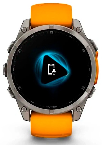 Garmin Fenix 8 47 мм серый-оранжевый